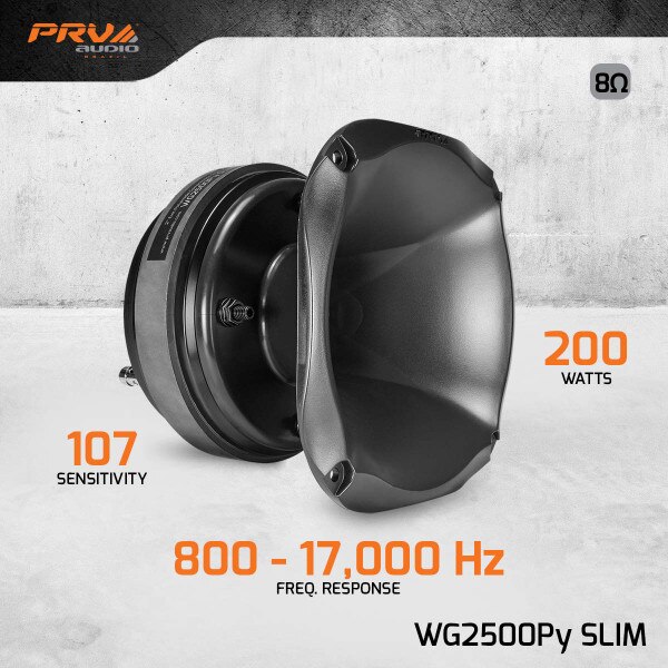 Main product image for PRV Audio WG2500Py-SLIM Driver Horn Combo: D2500Py + WGP14-50X Slim294-3440
